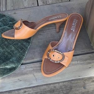 Franco Sarto leather mules